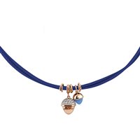 Collana Boccadamo Donna in Ecopelle Zircone KGR021RC - KGR021RC